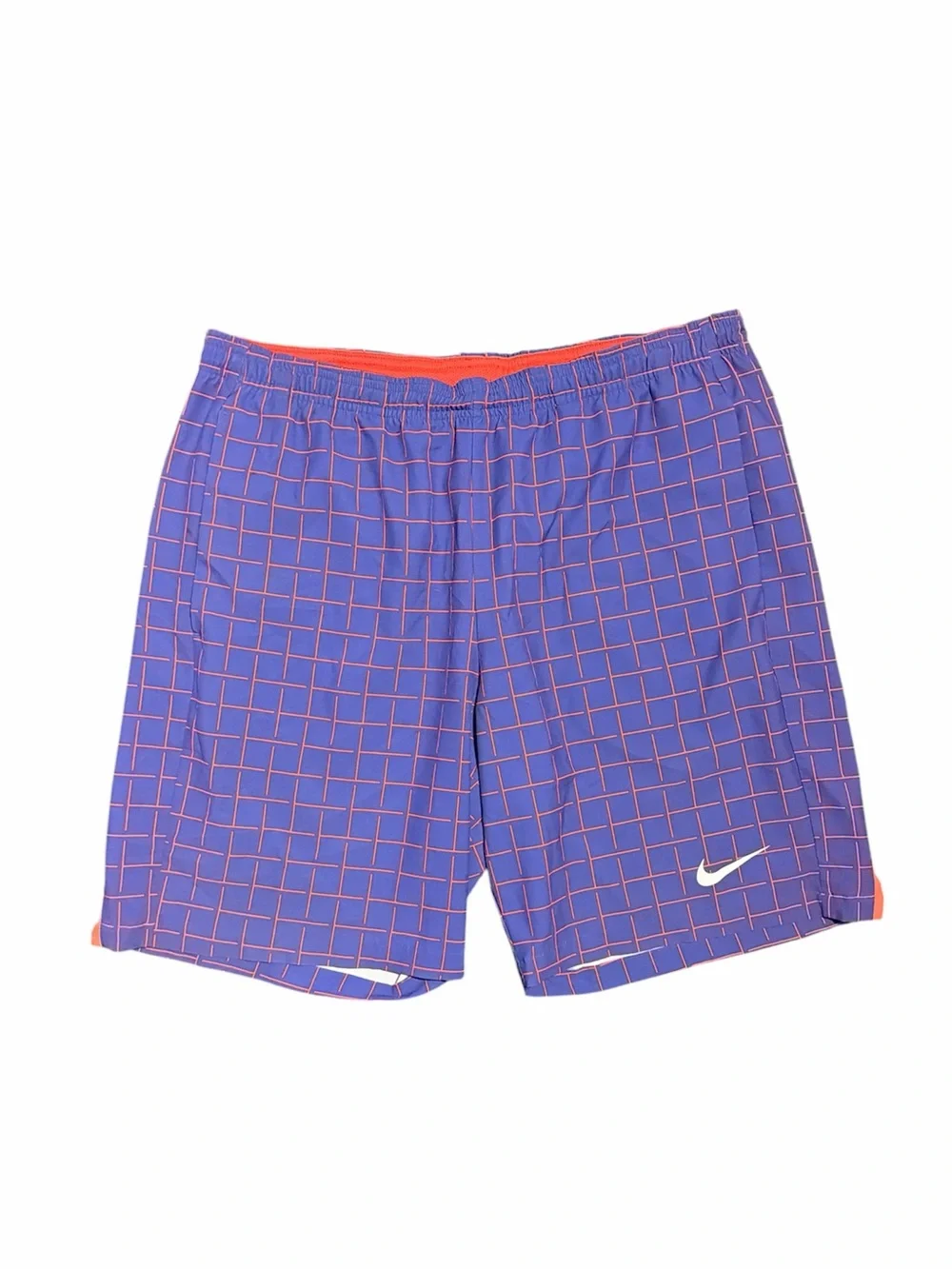 Nike Dri-FIT Men’s Running Shorts Size Large Lavender Orange Athletic Lined